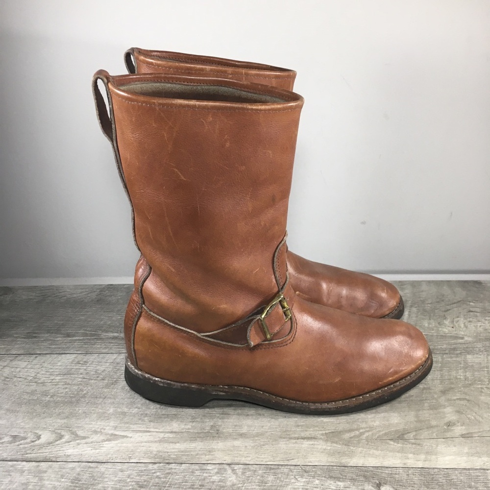 Vintage Gokey's Gokey Leather Snake Proof Engineer Harness Men's Boots Size 9.5